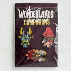 BRAND NEW! Tiny Tina’s Wonderlands Compinions Enamel Pin Set Gearbox 3 Pins NIP